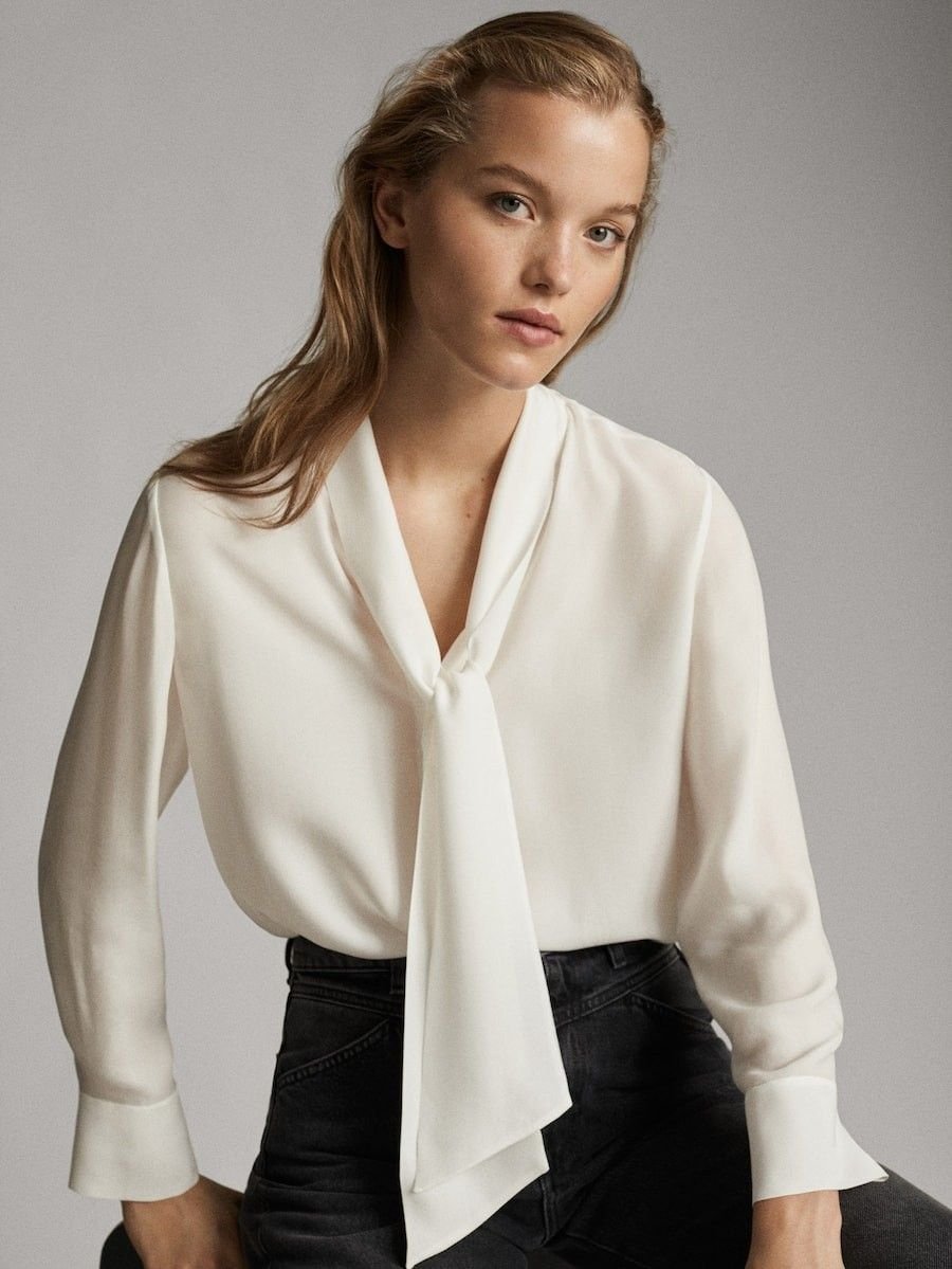Tie Neck Blouse