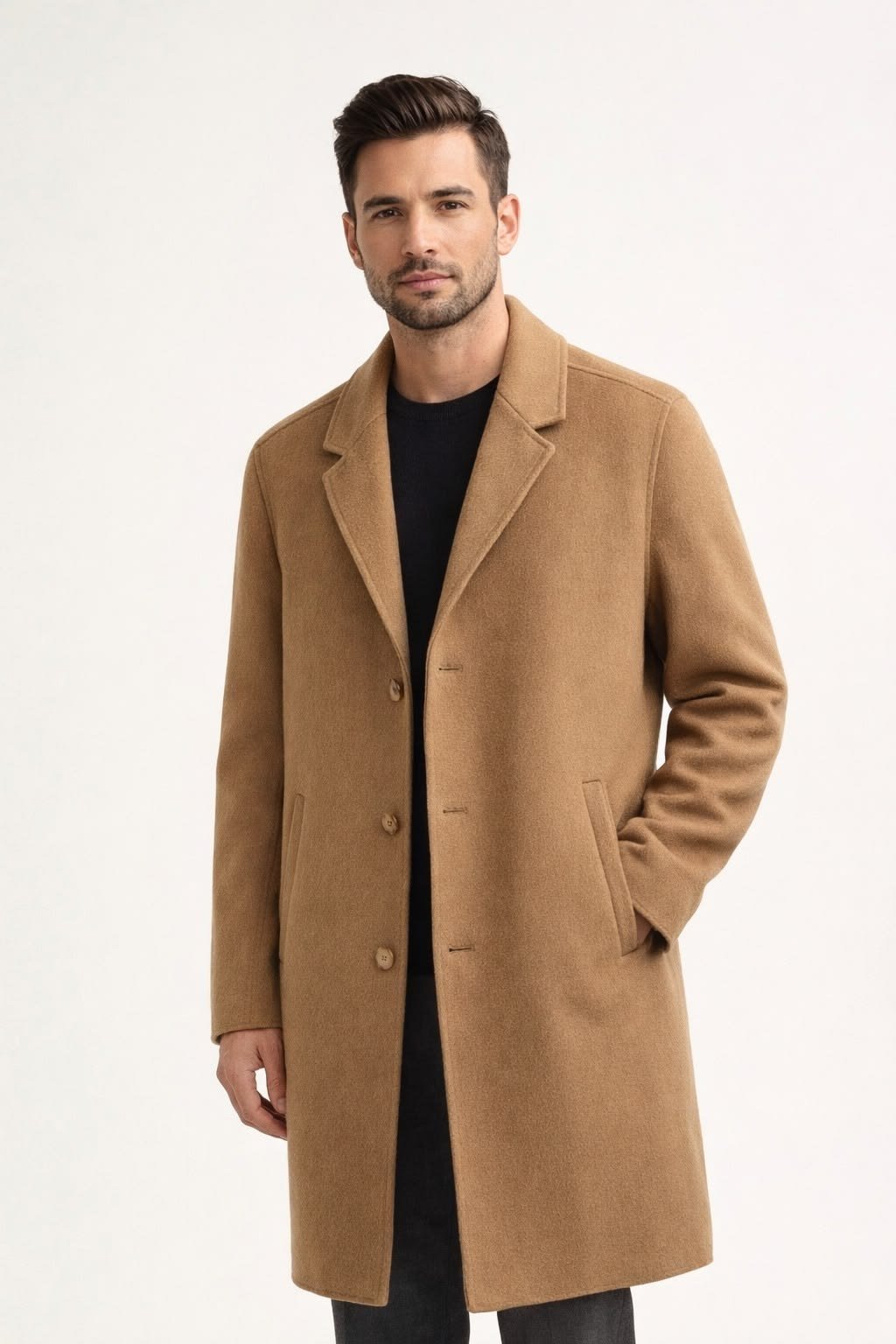 Wool Blend Overcoat